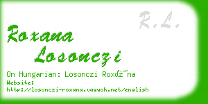roxana losonczi business card